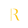 Yellow R letter logo for freelance digital marketer in Malappuram